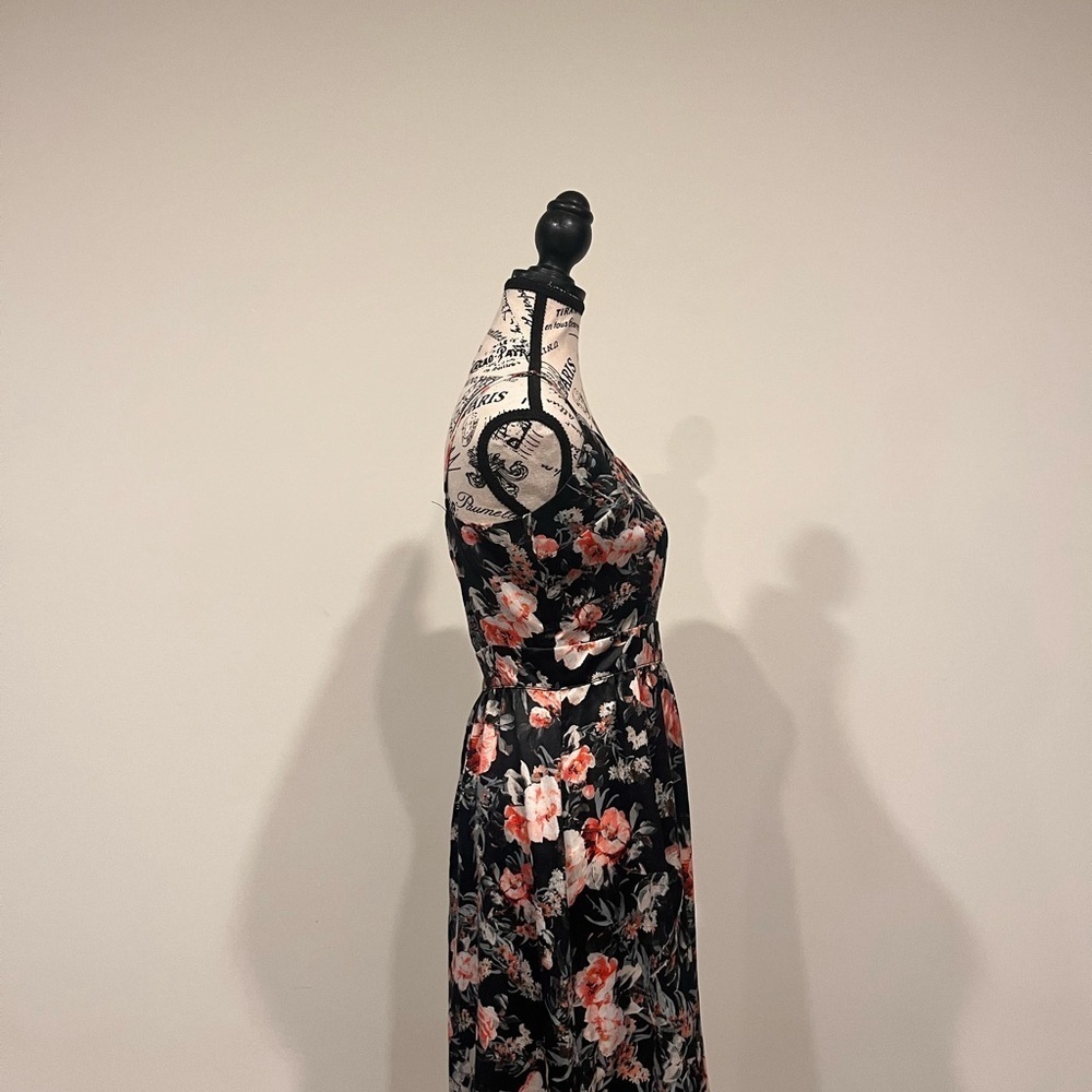 Sam & Lavi Womens Black Spaghetti Strap Dress - Picture 2 of 3